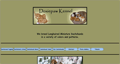 Desktop Screenshot of doxiepawkennel.com