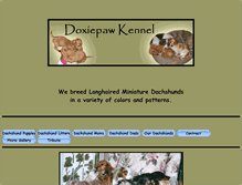 Tablet Screenshot of doxiepawkennel.com